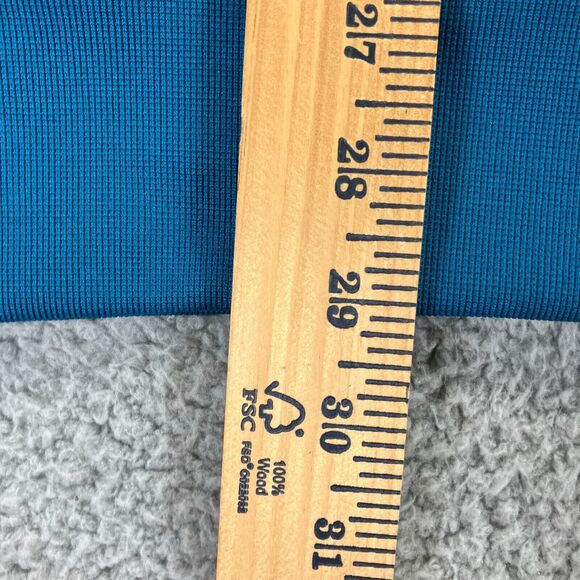 Nike Full Zip Warm Up Track Jacket Size 2XL XXL Teal/Blue Running Workout - Picture 6 of 9